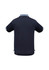 A men's short sleeve polo shirt in dark navy with a contrasting collar and sleeve details. Features a logo.