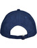 A black heavy brushed cotton cap with a buckle, featuring a classic design and a logo on the back.