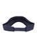 A navy blue sandwich visor with a curved brim and adjustable band. It has a logo on the side.