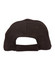 A black cap featuring a textured mesh design and an adjustable strap at the back. It has a logo on it.