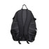 A black Brighton Backpack featuring padded shoulder straps and multiple compartments. It has a branding logo.