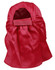 A red poly cotton legionnaire hat with a neck flap and an adjustable strap at the back. Features a logo.