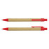 A Kraft Pen featuring a brown paper barrel and red plastic accents, including a clip and tip.