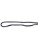 A black chin strap break-away clip, designed as a clothing accessory in a simple shape.