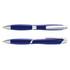 A set of two Adonis Pens featuring a sleek blue design with silver accents.