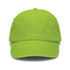A green vintage washed cap with a curved brim and a logo on the front.