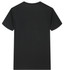 A black Saharah dryfit tee shirt with a plain back and short sleeves. Features a logo.