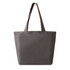A tote bag in a solid dark grey colour with two sturdy shoulder straps and an unembellished design.