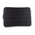 A black bubble neoprene laptop sleeve for 16-inch laptops, featuring a textured surface and a zipper closure.