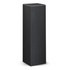 A drink bottle in a sleek black packaging box with a logo on the side.