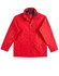 A red sport/racing jacket featuring a zip front, side pockets, and a collar. It has a logo on the chest.