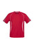 A red Kids Razor Tee featuring white accents and short sleeves, with a logo on the front.