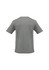 A grey Kids Razor Tee with short sleeves and contrasting side panels, featuring a logo.