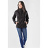 A women's black Catskill anorak jacket featuring a half-zip, long sleeves, and front pockets.