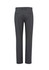 A pair of grey men's slacks with a straight-leg cut, featuring back pockets and a subtle texture.
