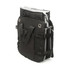 A black car boot organiser with removable insulated cooler features multiple compartments and sturdy handles.