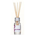 A 10ml glass reed diffuser with a silver lid and bamboo reeds inside, featuring a white label and a logo.