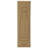 A drink bottle in a sleek design, featuring a wooden pattern on a brown cardboard box.
