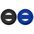 A black and blue recycled plastic magnetic phone stand featuring a built-in bottle opener with a branding logo.