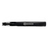 A black premium wine waiters knife featuring a branding logo, showcasing its sleek design and functionality.