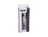 A stainless steel French style waiters corkscrew in packaging, featuring a black handle and a logo.