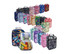 A variety of insulated junior lunch bags in different patterns and colours, with some featuring transparent fronts and contents.