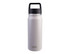 A drink bottle in light grey with a black chug spout and handle, featuring a small logo.