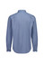 A classic fit long sleeve shirt in blue with a striped pattern, featuring a collar and buttoned cuffs.