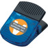 A blue jumbo magnetic memo holder with a black grip and circular logo on the front.