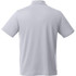 A light grey short sleeve polo shirt, featuring a classic collar and a logo on the back.