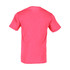 A men's short sleeve tee in a vibrant pink colour, featuring a plain back and a subtle logo.
