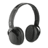 A pair of black Skullcandy Riff Wireless headphones with a sleek design and a branding logo visible.
