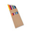 A set of coloured pencils packaged in a brown cardboard box, featuring various vibrant colors.