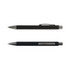 Two Aspen Paper Pens in black and dark grey, featuring a sleek design and a clip for easy attachment.