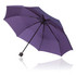 A purple 55cm folding umbrella with a black handle and a sleek design. Features a branding logo.