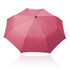 A pink 55cm folding umbrella with a rounded top and a central button, featuring a protective covering.