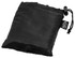 A black rPET towel neatly packed in a pouch, featuring a drawstring closure and branding.