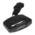 A black luggage scale with a digital display and a strap for easy handling.