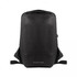 A black ECO NOVA computer backpack with adjustable straps and a logo on the front.