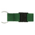 A green 19mm custom lanyard featuring a metal ring and a plastic buckle for attachment.