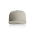 A light grey cap with a curved brim and a logo on the front.