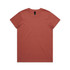 A plain rust-coloured t-shirt with a crew neckline and short sleeves. Features a logo on the label.