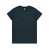 A dark green T-shirt with a simple crew neck design and no visible patterns or graphics. It has a logo on the neckline.