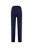 Bandless elastic waist women's pants in navy blue with a single back pocket and a regular fit. Features a logo.