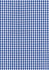 A blue and white gingham patterned fabric, showcasing a classic check design suitable for button-up shirts.