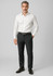 Men's comfort wool stretch adjustable waist pants in black, paired with a white shirt and black shoes.