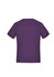 A purple women's short sleeve jersey top with a simple design and a logo on the back.