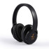 Equinox ANC Headphones in sleek black design, featuring plush ear cups and a logo prominently displayed on the side.