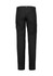 A pair of black lightweight outdoor cargo pants featuring pockets and a logo on the waistband.