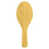 A bamboo hair brush with a smooth, natural finish, featuring an oval-shaped head and a sturdy handle.